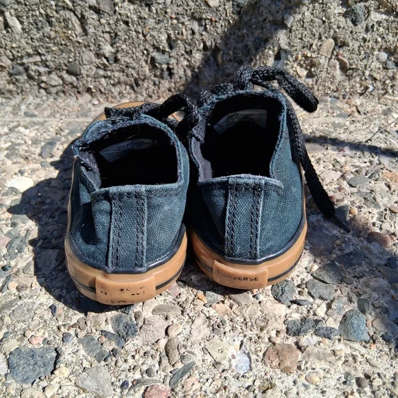 9c Converse Toddler Sneakers - Black and Caramel - Picture 4 of 4